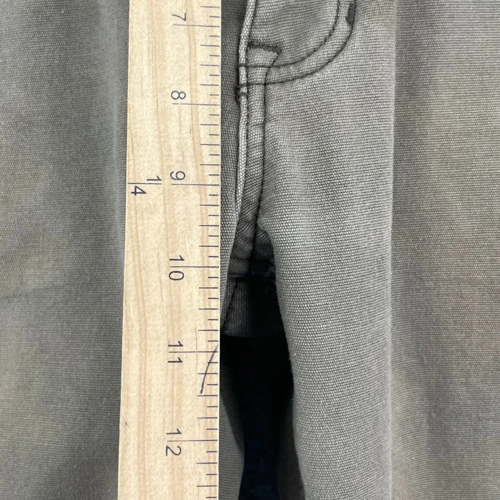 Weatherproof‎ Vintage Canvas Pants Mens 34x28 Olive Green Excellent Fleece Lined